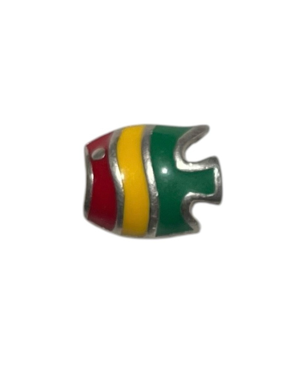 RARE*A Must-Have for Collectors * Pandora Red Yellow Green Jamaican Fish Charm